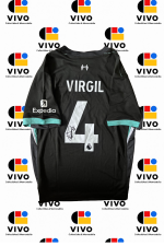 VIRGIL VAN DIJK Hand Signed 2024/25 FC Liverpool Away Football Shirt