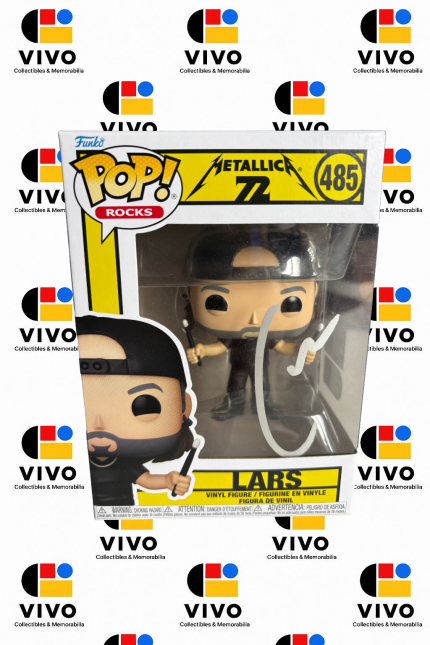 LARS ULRICH Signed Metallica 72 Rocks Music Band Drummer Funko Pop! #485