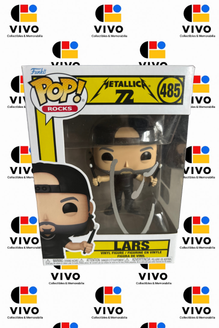 LARS ULRICH Signed Metallica 72 Rocks Band Drummer WS Funko Pop! #485