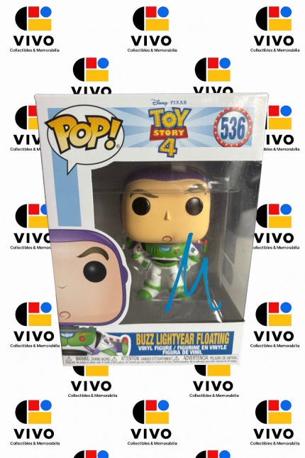 TIM ALLEN Signed BUZZ Lightyear (Floating) Toy Story 4 Disney Funko Pop! #536