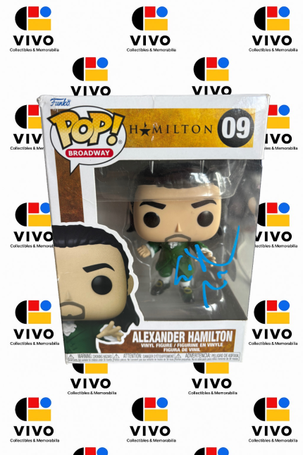 LIN-MANUEL MIRANDA Signed Alexander Hamilton (Green Suit) Funko Pop! #09