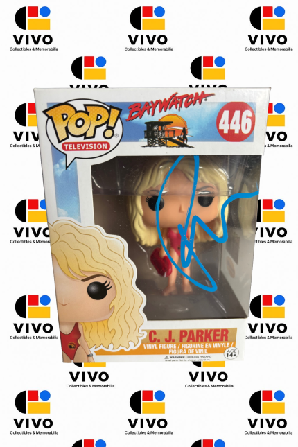 PAMELA ANDERSON Signed “C.J. Parker” Baywatch Television Funko Pop! #446