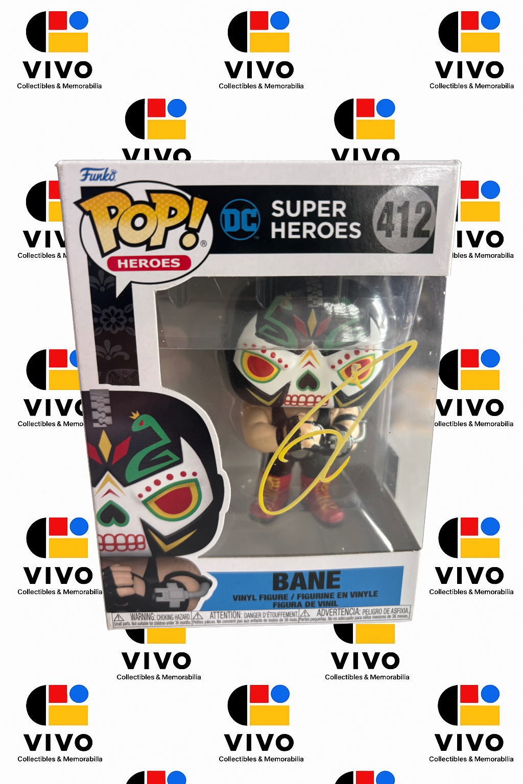 senza-titolo-1-4.png TOM HARDY Signed "BANE" Dark Knight DC Heroes Movies Funko Pop! #412 - Image 1