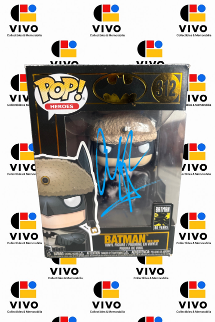 CHRISTIAN BALE Hand Signed “Batman” Movies Heroes Funko Pop! #312